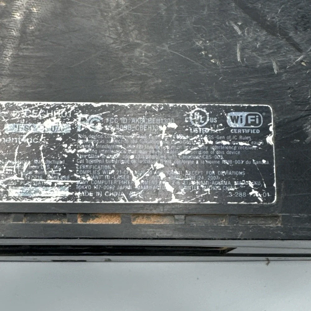 Sony PlayStation 3 80GB Console Only CECHG01 - For Parts or Repair